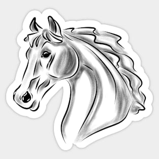 Horse sketch Sticker